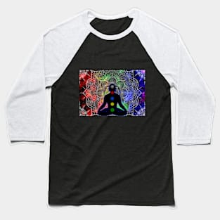 Tibetan Chakras, nebula mandala Baseball T-Shirt